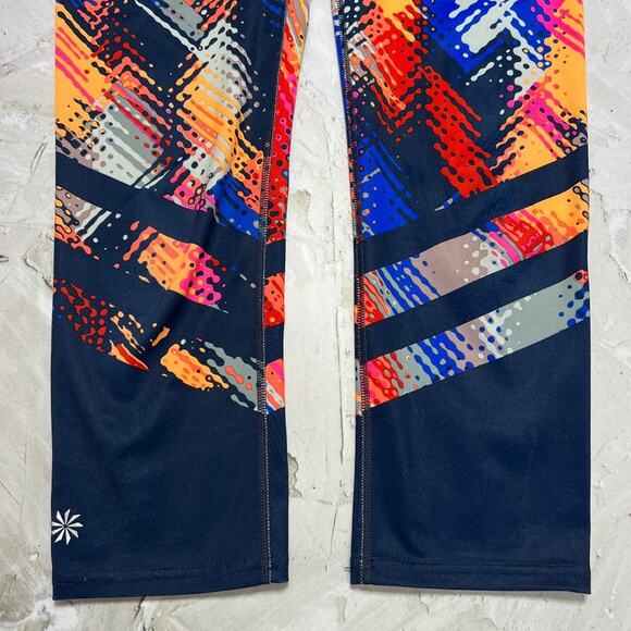 Athleta Lava Sonar Capri Leggings SIZE S Multicolor Cropped Yoga Pants - Picture 10 of 12